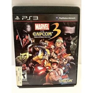 Marvel vs. Capcom 3 Fate of Two Worlds Sony PlayStation 3 PS3 Complete w/ Manual